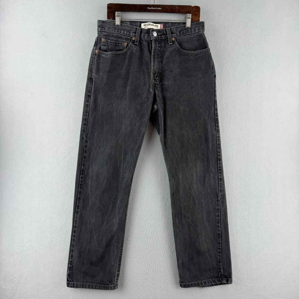 Levis Jeans‎ Mens 32x30 (Fits 31x29) Black Denim 505 Straight Y2K 2008